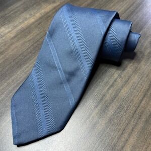 Ketch Blue Striped Necktie Business‎ Casual Professional Career Wear